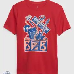 Graphic Print Crew-Neck T-Shirt-image-54