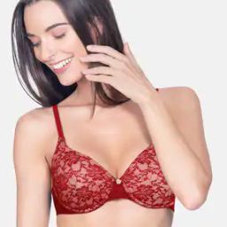 Padded Wired Full Coverage Floral Romance Lace Bra  - BRA10301-30