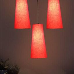 Cotton Conical Cluster Hanging Lamp-image-1