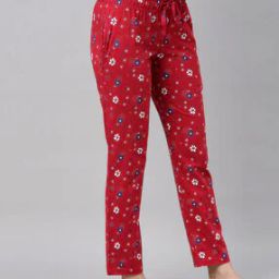 Floral Print Pyjamas with Elasticated Waistband-picture-40