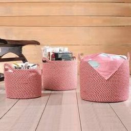 Set of 3 Multipurpose Baskets with Handles-2