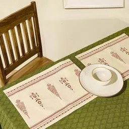 fabindia Cotton Printed Trikonia Mat Set Of 6-picture-30