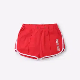 Brand Print Shorts with Elasticated Waist-image-61