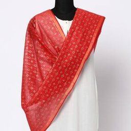 Printed Dupatta with Tassels-image-37