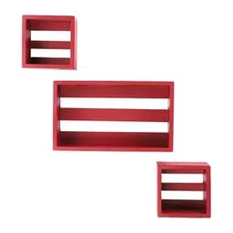 Set of 3 Wooden Floating Wall Shelves-image-19