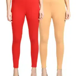 Pack of 2 Leggings with Elasticated Waist-image-93