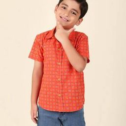 fabindia Regular Fit Micro Print Shirt-picture-44