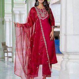 Women Embroidery Kurta Set-image-5