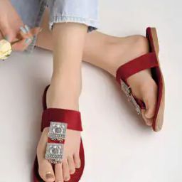 Embellished Slip-On Flat Sandals-image-26