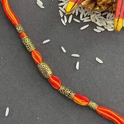 Beaded Thread Tie-Up Rakhi-image-6