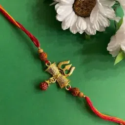 Trishul Rudraksha Tie-Up Rakhi-image-6