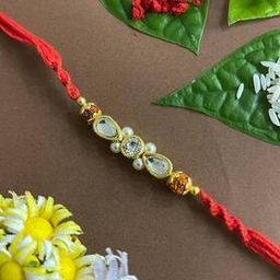 Kundan & Beaded Tie-Up Rakhi-37