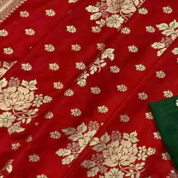 Women Floral Woven Dola Silk Saree-image-3