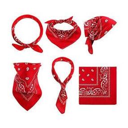Men Paisley Square Shaped Bandana-image-5