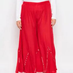 Embellished Shararas with Elasticated Waist-image-14