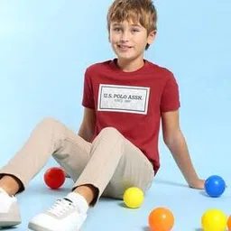 u.s. polo assn. Boys Logo Crew- Neck T-shirt-picture-26