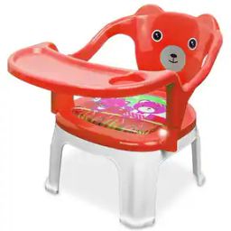 Printed Plastic Musical Baby Feeding Chair with Removal Tray-8