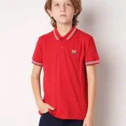 Boys Printed Regular Fit Polo T-Shirt-image-71