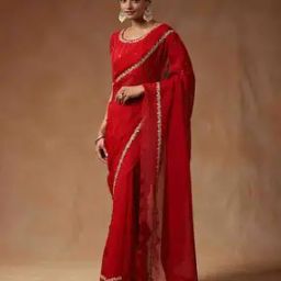 Women Embellished Saree with Blouse Piece-image-27