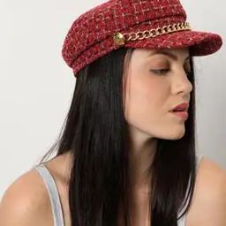 Breton Cap with Chain Detail-image-66