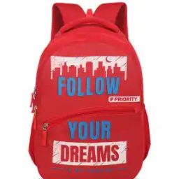 Typographic Print Backpack with Adjustable Strap-image-110