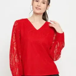 imfashini Women Lace Regular Fit Top-picture-5