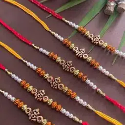 Set of 6 Beaded Ganesh Rakhis-image-19