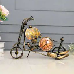 Abstract Shaped Vintage Table Clock Showpiece-0