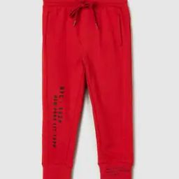 Boys Typographic Print Straight Fit Jogger Pants-image-37