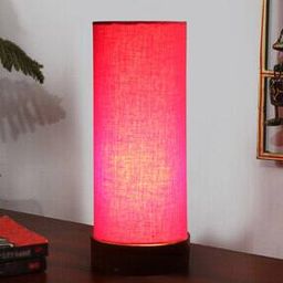 devansh Cotton Table Lamp with Wooden Base-picture-43