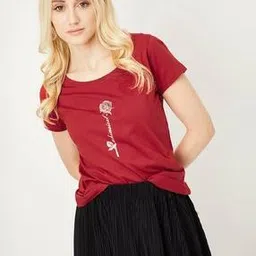 max Women Floral Print Round-Neck T-Shirt-picture-41