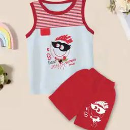 Boys Graphic Print Shorts & T-Shirt Set-picture-40