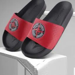Men Logo Embossed Slides-19