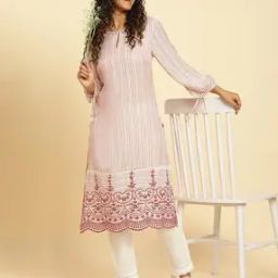 Women Striped Straight Kurta-33