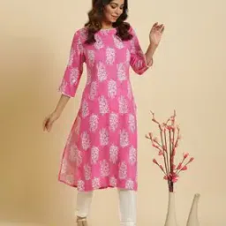 Women Floral Straight Kurta-picture-11