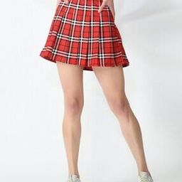 Checks A-line Skirt-image-33