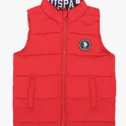 Boys Puffer Gilet with Branded Rib-picture-26