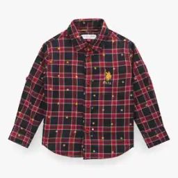 Boys Checked Regular Fit Shirt-42