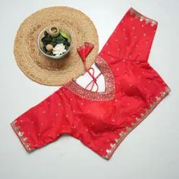 Women Embroidered Back-Open Blouse-image-61