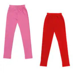 Pack of 2 Leggings with Elasticated Waist-image-80