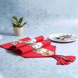 Floral Print 6-Seater Cotton Table Runner-28