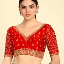 Women Embroidered Back-Open Blouse-picture-40