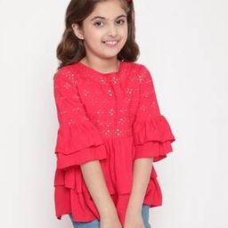 Embroidered Round-Neck Top-image-65