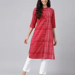 Women Striped Straight Kurta-image-24