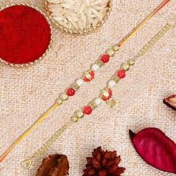 Set of 2 Lumba Lotus-Shaped Pearl Rakhis-image-92
