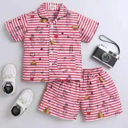 Boys Striped Shirts & Shorts Set-picture-33