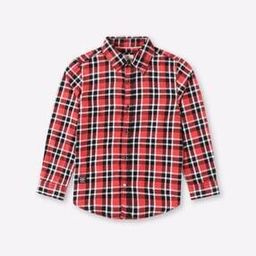 Checked Shirt with Curved Hemline-image-26