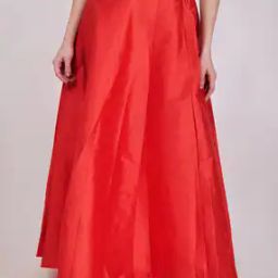 Women Flared Skirt with Semi-Elasticated Waist-picture-39