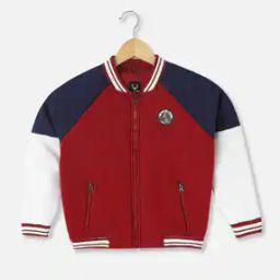 Boys Colourblock Regular Fit Jacket-image-27