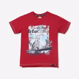 Graphic Print Slim Fit Crew-Neck T-shirt-image-99